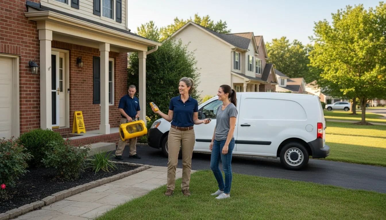 Residential water damage restoration in South Mills, NC